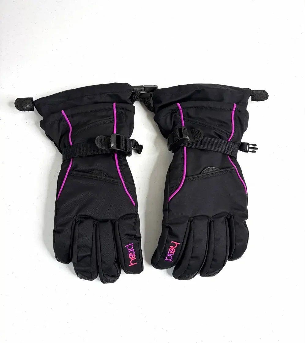 HEAD Junior Kids’ Ski/Snowboard Gloves Sz L Insulated Adj Wrist Straps Winter